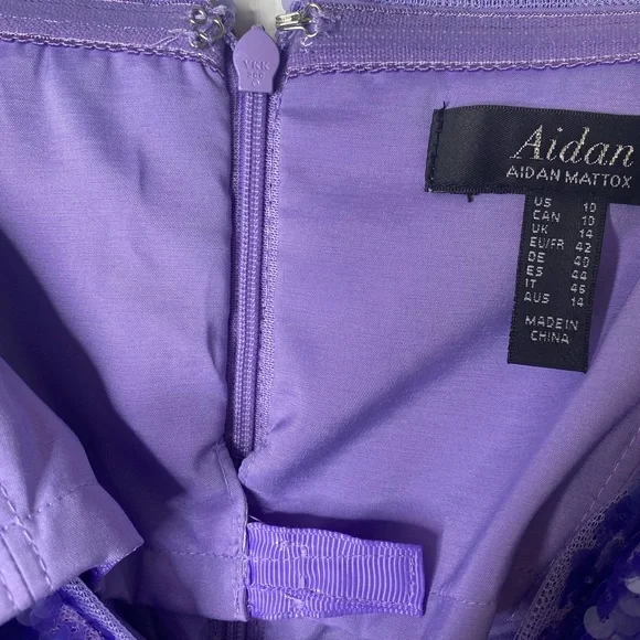 Aidan by Aidan Mattox Strapless Sequin Formal Gown - Picture 9 of 12